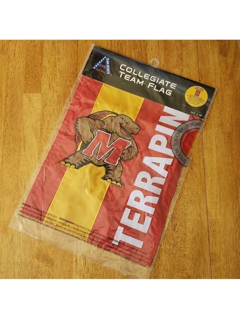 𝅺Maryland Terrapin Collegiate Team Flag New In Packaging University College Swa